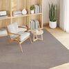 vidaXL Bereichsteppiche Quadratisch LUGO Taupe 200 x 200 cm Polyester