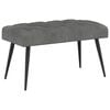 vidaXL Bank mit Knopfheftung Dunkelgrau 80 x 40 x 46 cm Samt