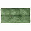 vidaXL Palettenkissen Blattmuster 80x40x12 cm Stoff
