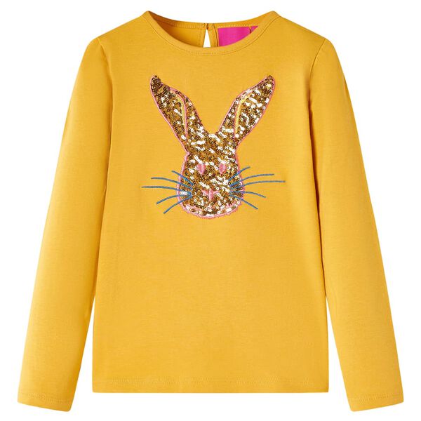 Kinder-Langarmshirt Ocker 140