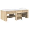 vidaXL Hochbett f&uuml;r Kinder Sonoma-Eiche 80 x 200 cm Holzwerkstoff