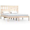 vidaXL Massivholzbett ohne Matratze 120x200 cm Kiefernholz