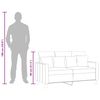 vidaXL 2-Sitzer-Sofa Schwarz 120 cm Stoff