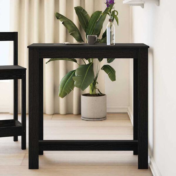 vidaXL Bartisch Schwarz Eichen-Optik 102 x 50 x 103,5 cm Holzwerkstoff