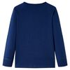 Kinder-Langarmshirt Marineblau 104