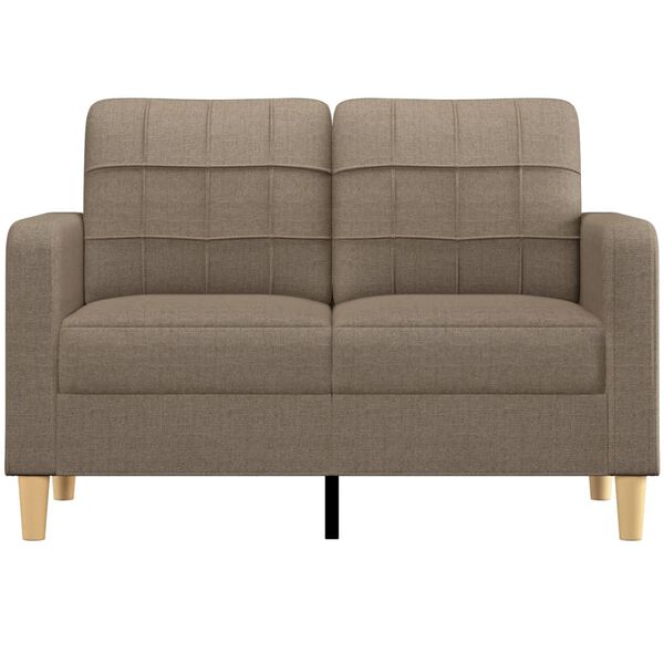 vidaXL 2-Sitzer-Sofa Taupe 120 cm Stoff