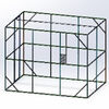 vidaXL Vogelvoliere Anthrazit 302x208x214 cm Stahl