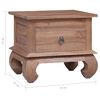 vidaXL Nachttisch 45&times;35&times;40 cm Massivholz Teak