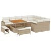 vidaXL Gartensofa-set 13 stk. 12-Sitzanzahl Beige und Creme