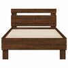 vidaXL Bettgestell ohne Matratze mit Kopfteil Braun Eiche 100x200 cm
