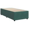 vidaXL Boxspringbett mit Matratze Dunkelgr&uuml;n 90x190 cm Samt