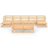 vidaXL 9-tlg. Garten-Lounge-Set Massivholz Kiefer