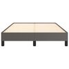 vidaXL Bettgestell ohne Matratze Grau 120x190 cm Kunstleder