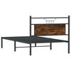 vidaXL Bettgestell ohne Matratze R&auml;uchereiche 100x200 cm Holzwerkstoff