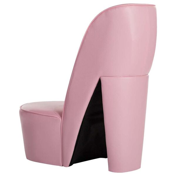 vidaXL Stuhl in St&ouml;ckelschuh-Form Rosa Kunstleder