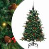 vidaXL K&uuml;nstlicher Weihnachtsbaum mit 150 LEDs mit St&auml;nder Gr&uuml;n 120 cm