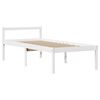 vidaXL Seniorenbett mit Kopfteil ohne Matratze Wei&szlig; 90x190 cm