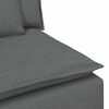 vidaXL Modulares Sofa Mittelmodul mit Kissen Dunkelgrau 100 cm
