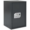 vidaXL Digitaler Safe mit Schloss Dunkelgrau 35 x 31 x 50 cm Stahl
