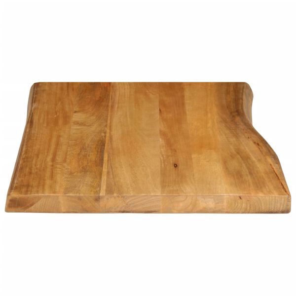 vidaXL Tischplatte mit Baumkante 70x60x2,5 cm Massivholz Mango