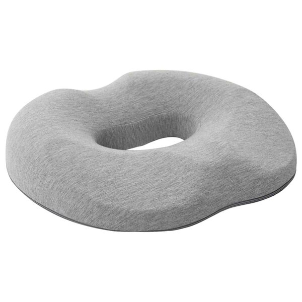 vidaXL Sitzkissen mit Kissen Hellgrau 42 x 36,5 x 8 cm Baumwolle