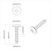 vidaXL Holzschrauben 8451 pcs Silber Stahl