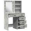 vidaXL Schminktisch 2 pcs Grau 50 x 41 x 135 cm Holzwerkstoff