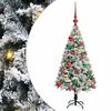 vidaXL K&uuml;nstlicher Weihnachtsbaum mit 150 LEDs mit St&auml;nder Wei&szlig; 120 cm