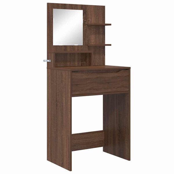 vidaXL Schlafzimmer-Frisiertische mit Schubladen Braun Eichen-Optik