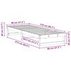 vidaXL Bettrahmen Wei&szlig; 80 x 210 cm Massives Kiefernholz