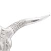 vidaXL Bullen Schädel Silber 49 x 10 x 36 cm Aluminium