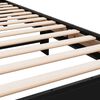 vidaXL Bettgestell Schwarz 90x200 cm Holzwerkstoff und Metall