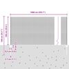 vidaXL Zaun mit Pfosten Grau 1 x 10 m Stahl