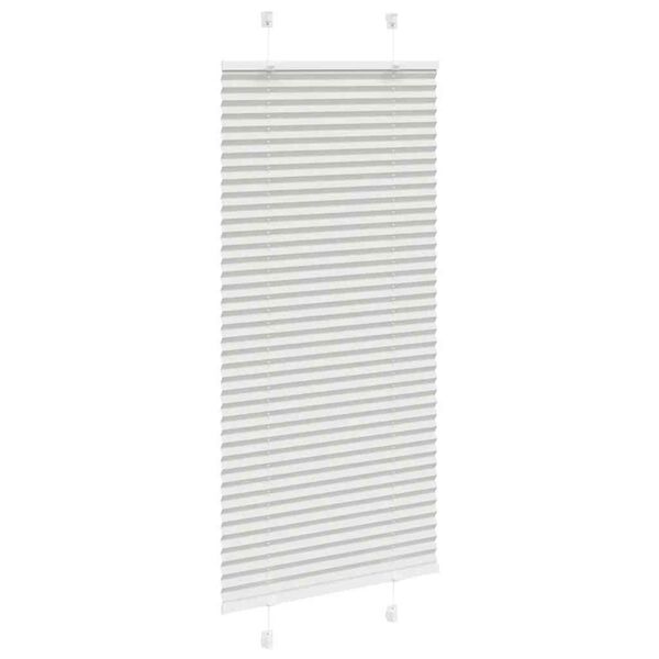 vidaXL Plissee Hellgrau 55x150 cm Stoffbreite 54,4 cm Polyester