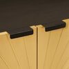 vidaXL Sideboard 3 pcs Schwarz und Gold 60 x 33 x 75 cm