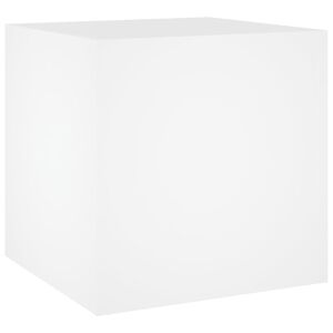 vidaXL Pflanzgef&auml;&szlig; Wei&szlig; 40x40x40 cm Holzwerkstoff