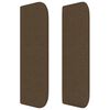 vidaXL Kopfteil mit Ohren Dunkelbraun 147x16x78/88 cm Stoff
