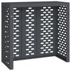 vidaXL Klimaanlagenabdeckung Anthrazit 110 x 50 x 105 cm Stahl