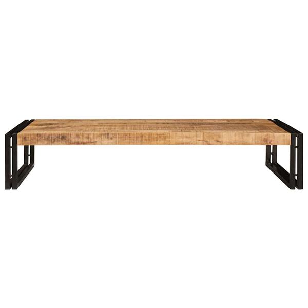vidaXL Badregal Braun 120 x 50 x 23 cm Massives rohes Mangoholz