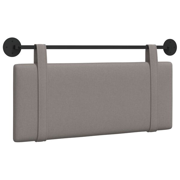 vidaXL H&auml;ngevorderseite Wandmontiert Uni Taupe 110 x 55 x 5 cm Stoff