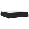 vidaXL Aufbewahrungsbett mit Matratze Schwarz 200 x 200 cm Polyester