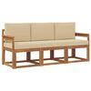 vidaXL Outdoor-Sofagarnitur 3 stk. Natur und Beige