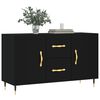 vidaXL Sideboard Schwarz 100x36x60 cm Holzwerkstoff