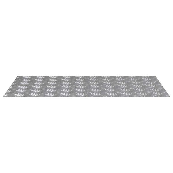 vidaXL Treppe Tritt Rechtwinklig 2 pcs Silber 90 x 50 cm Aluminium