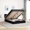 vidaXL Ottoman-Bett mit Matratze Schwarz 140x190 cm Samt