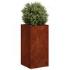 vidaXL Pflanzk&uuml;bel Rostig 40x40x80 cm Wetterfester Stahl