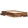 vidaXL Bettrahmen mit Schubladen Altholz 120 x 190 cm Holzwerkstoff