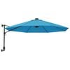 vidaXL Wand-Sonnenschirm Meerblau 290 cm