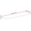 vidaXL Tischplatte 120x40x2,5 cm Rechteckig Massivholz Mango
