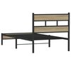 vidaXL Bettgestell ohne Matratze Sonoma-Eiche 90x190 cm Holzwerkstoff